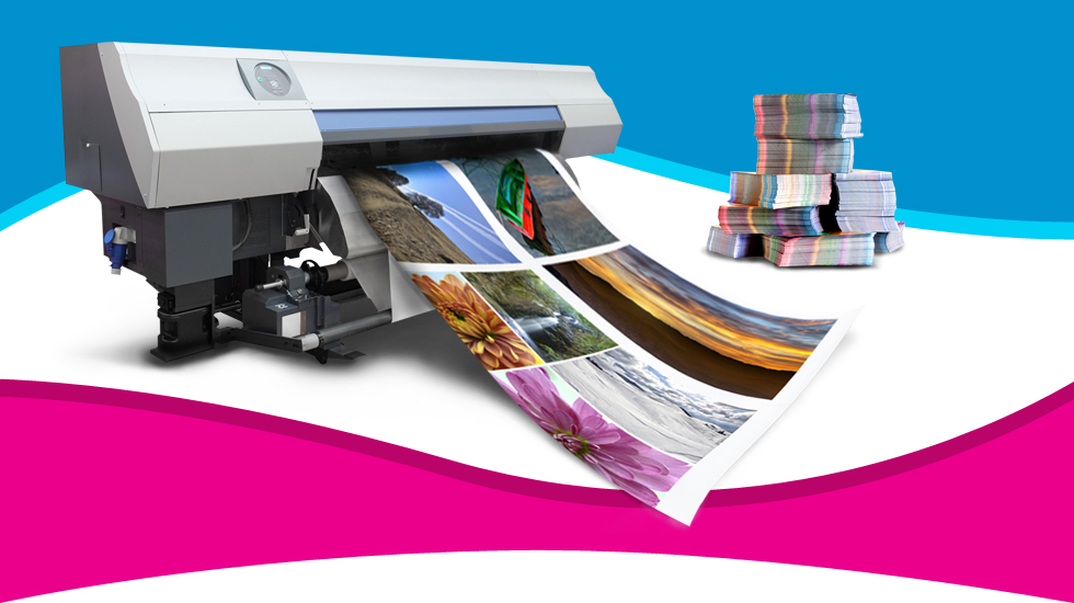 Wide-format printing and finished print material